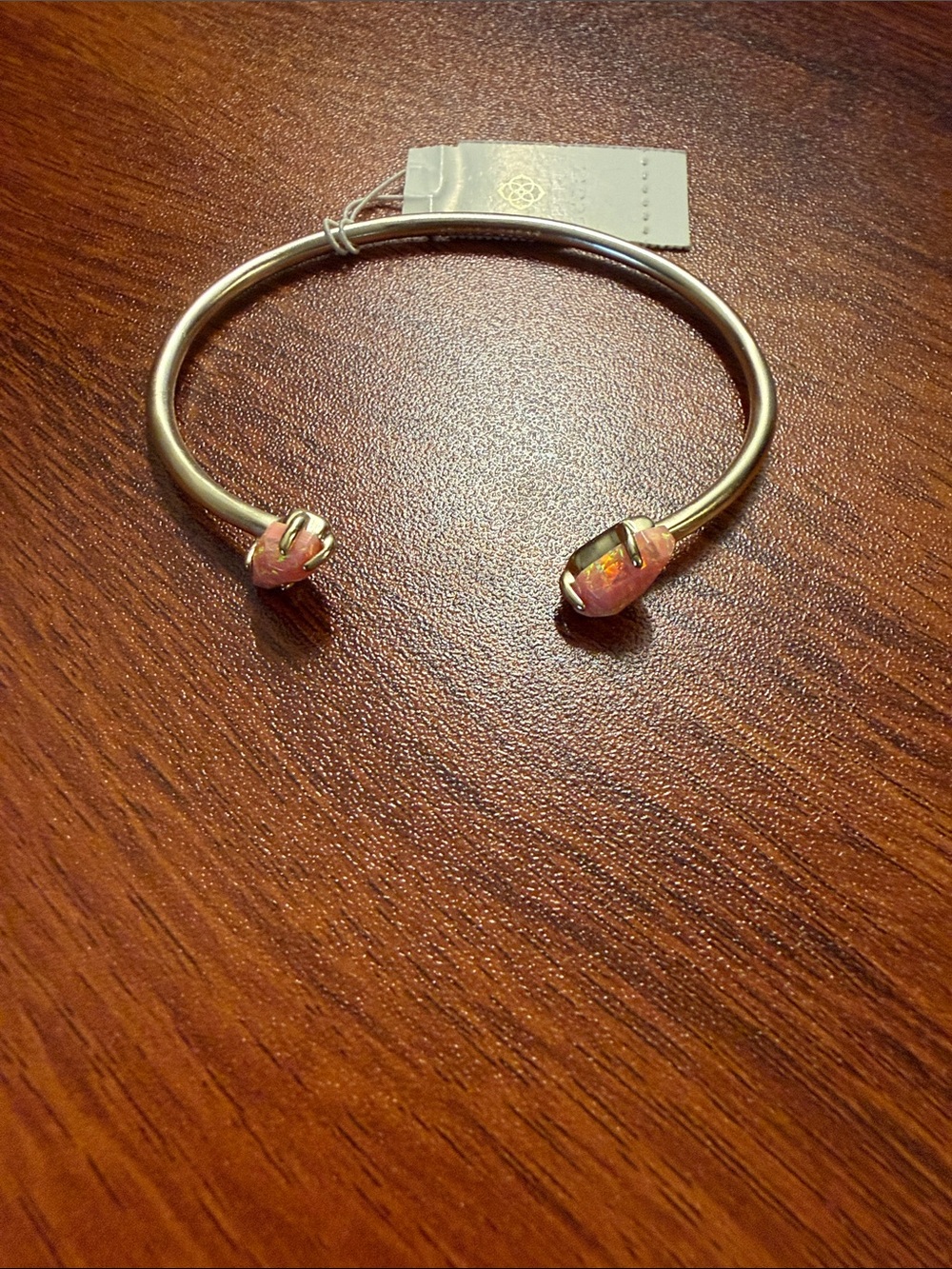 NWT Retired Kendra Scott Jackson Gold Coral Kyocera Opal Cuff Bracelet